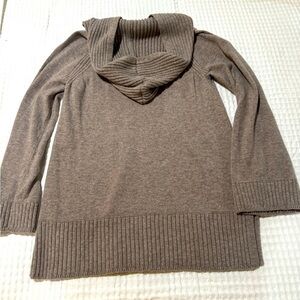 Anne Taylor Hooded Sweater Gray Women's Size Medium